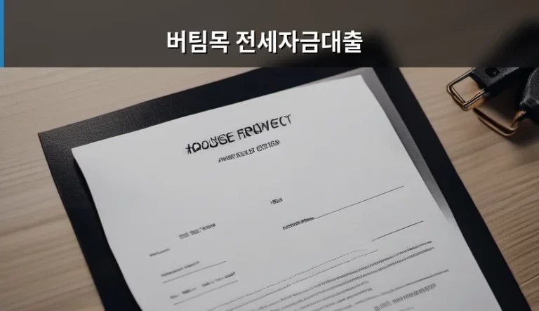버팀목 전세자금대출 자격 조건 및 금리 총정리