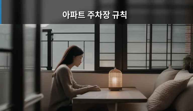 아파트 주차장 규칙 준수와 분쟁 해결 가이드