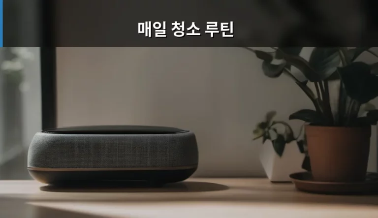 쾌적한 주거 공간을 만드는 매일 청소 루틴 가이드