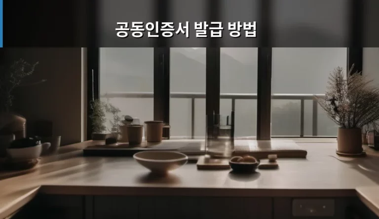 공동인증서 발급 방법 및 종류별 이용 가이드