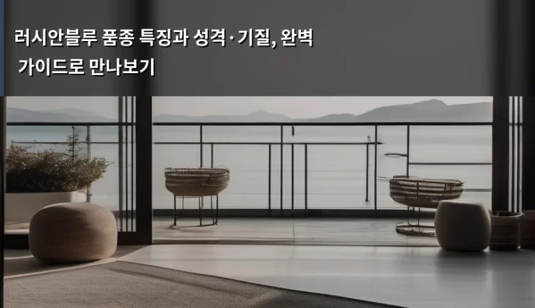 러시안블루 품종 특징과 성격·기질, 완벽 가이드로 만나보기