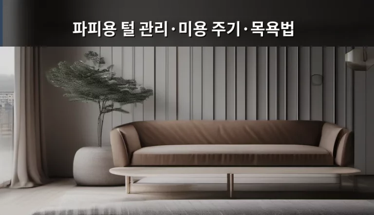 파피용 털 관리와 미용 주기 및 목욕법 가이드