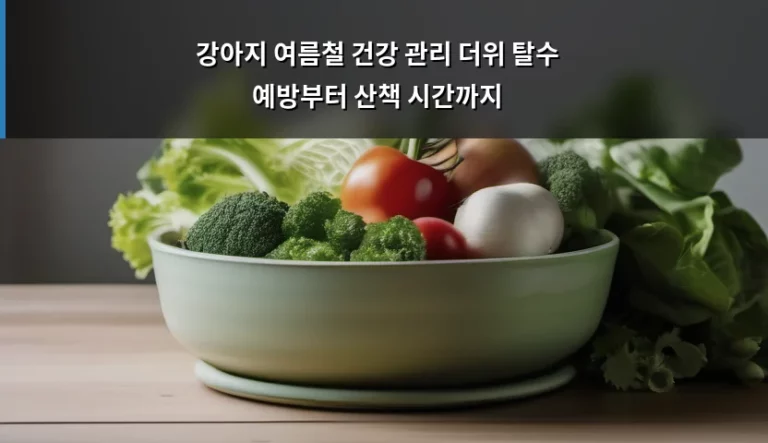 강아지 여름철 건강 관리 더위 탈수 예방부터 산책 시간까지