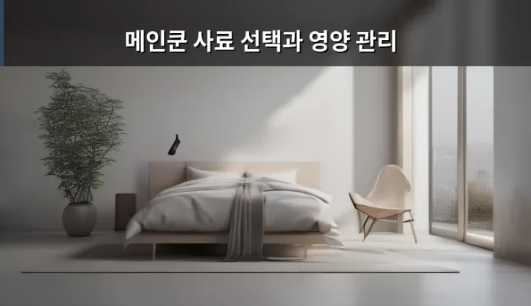 거대한 매력의 소유자, 메인쿤 사료 선택과 영양 관리 가이드
