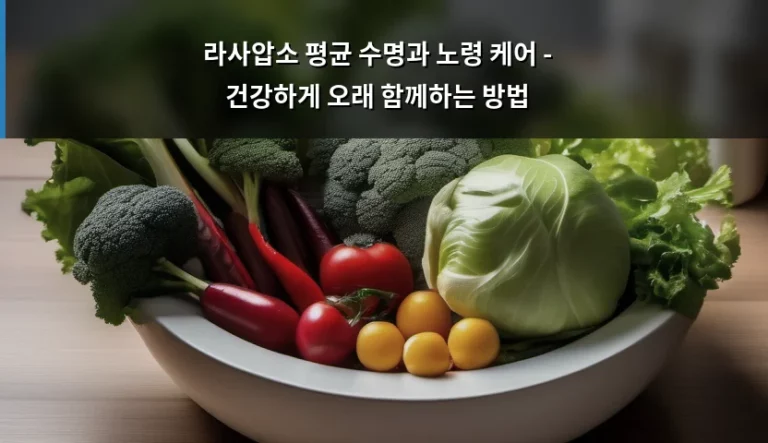 라사압소 평균 수명과 노령 케어 – 건강하게 오래 함께하는 방법
