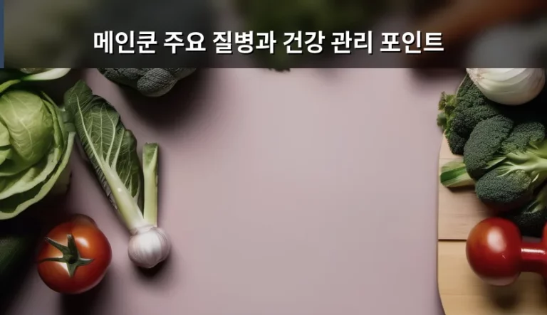 메인쿤 주요 질병과 건강 관리 포인트: 거대 고양이를 위한 필수 건강 가이드