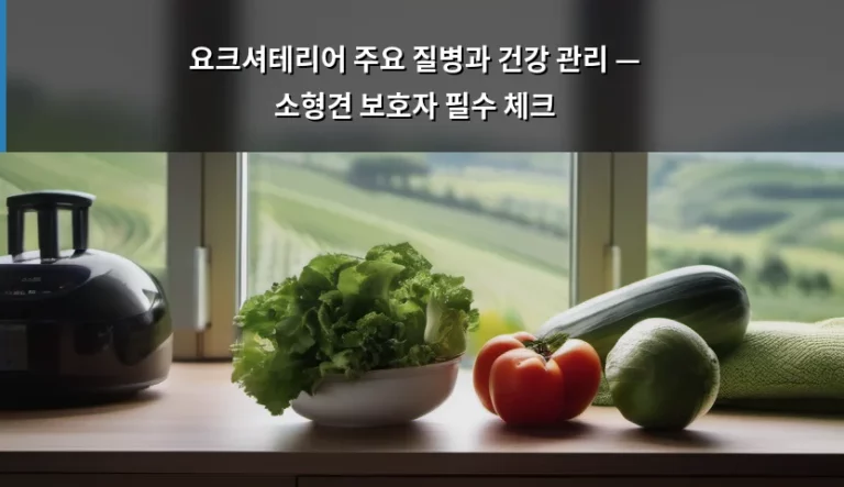 요크셔테리어 주요 질병과 건강 관리 — 소형견 보호자 필수 체크