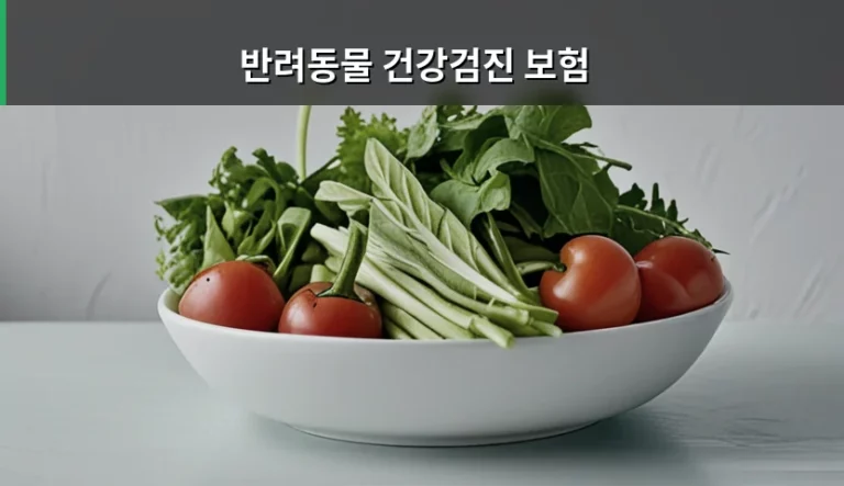 반려동물 건강검진 보험 선택 기준과 비용 절감 방법