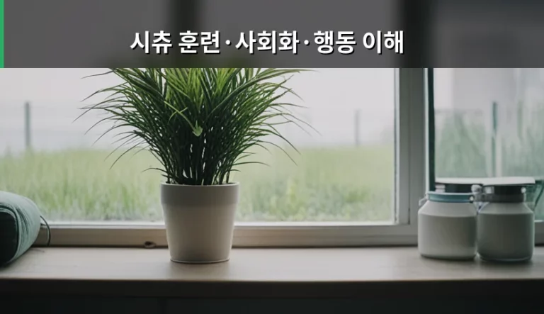 시츄 훈련 사회화 행동 이해를 위한 실전 가이드