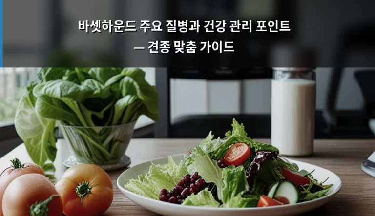 바셋하운드 주요 질병과 건강 관리 포인트 — 견종 맞춤 가이드