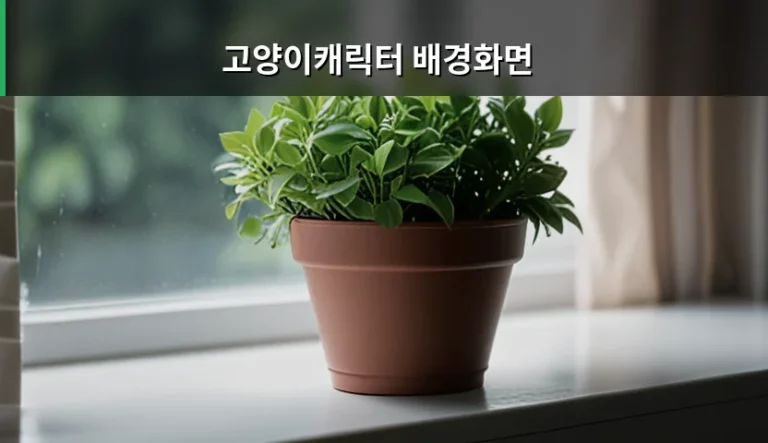 스트레스 해소 돕는 고양이캐릭터 배경화면 선택 가이드