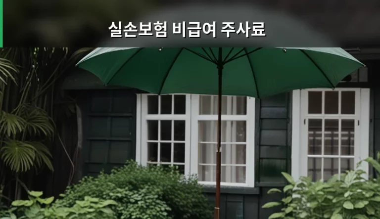 실손보험 비급여 주사료 보장 범위와 청구 방법 가이드