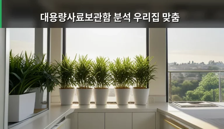 대용량사료보관함 분석 우리집 맞춤 선택 가이드