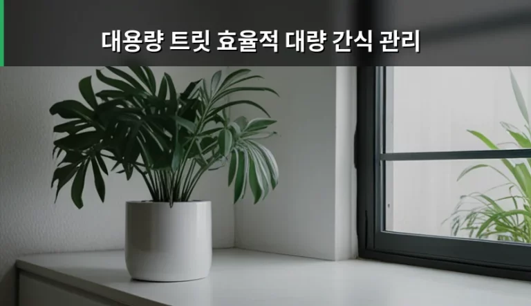 대용량 트릿 효율적 대량 간식 관리 방법과 보관 가이드