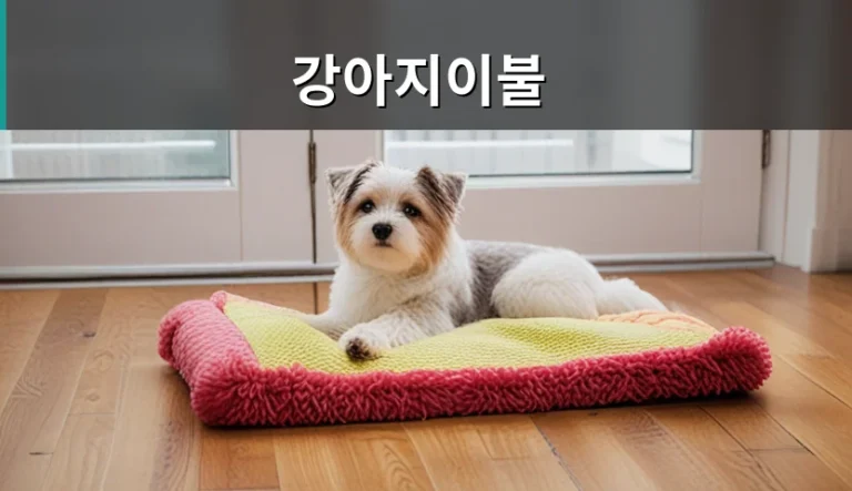 강아지이불 관리와 선택 시 지켜야 할 3가지 수치